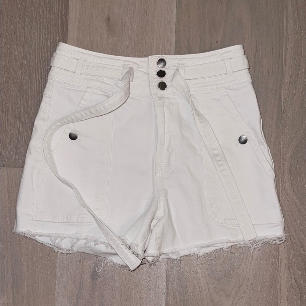 Frame Denim High Rise Button-Fly Jean Shorts - Picture 4 of 5